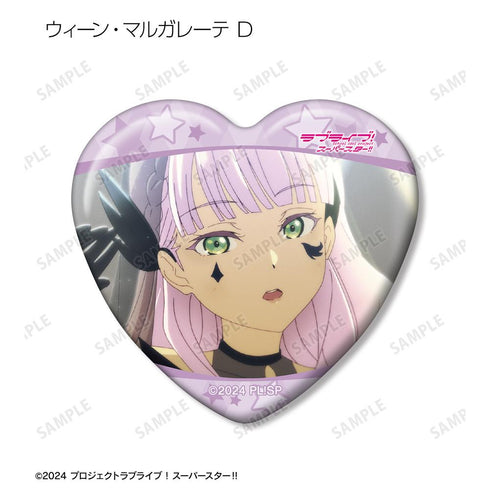 『ラブライブ!スーパースター!!』トレーディング ウィーン・マルガレーテオンリー 場面写ハート型缶バッジ(単位/BOX)